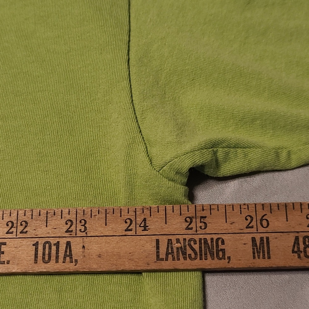 Gildan Graphic T-Shirt Mens 2XL Lime Green Michigan Mackinac Bridge Off-Road UP - Picture 7 of 7